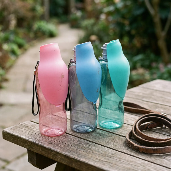 Portable Dog Water Bottle: 800ml Leakproof Bottle and Bowl in One Wagbase