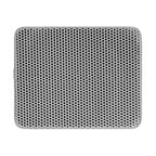 Grey honeycomb cat litter mat, top view
