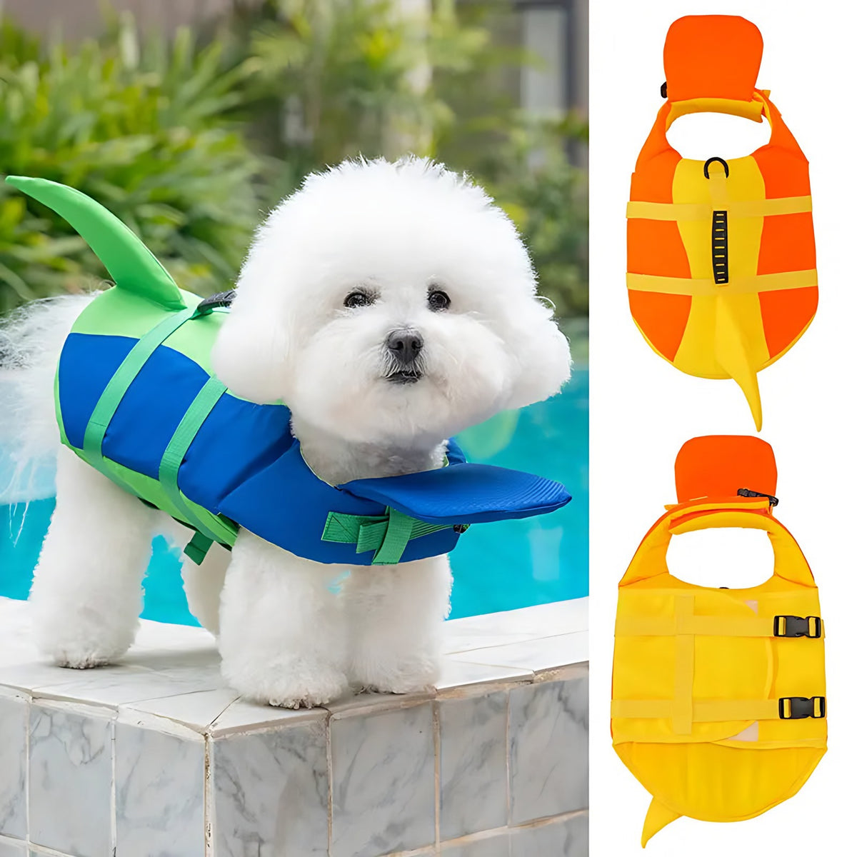 Dog Life Jacket: Buoyancy Vest for Swimming & Boating, XS to 2XL Wagbase