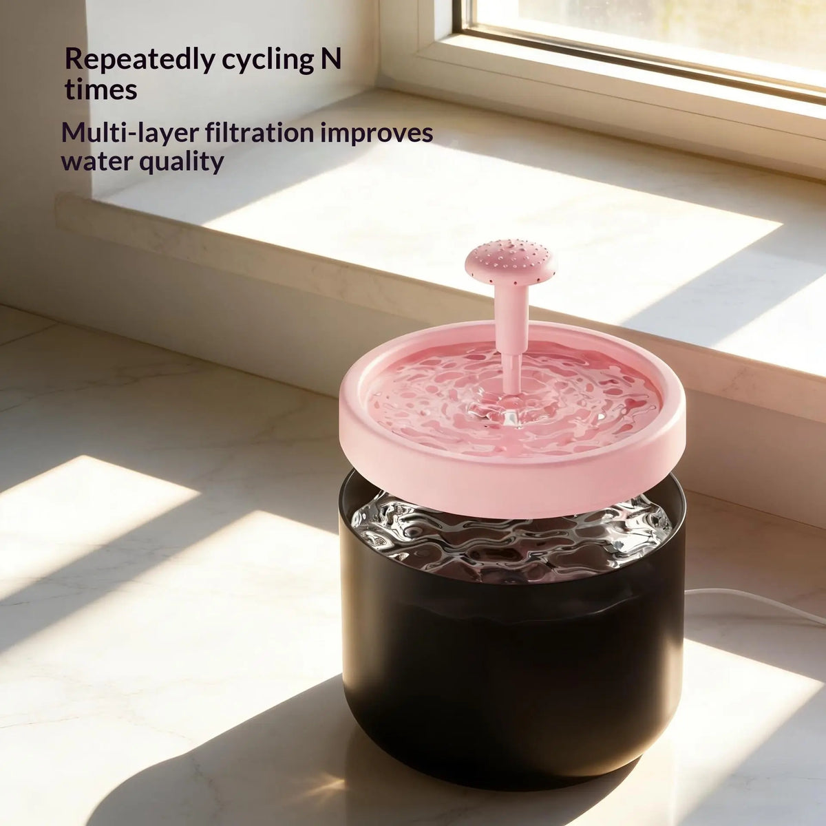Pet Water Fountain: Automatic Circulating Filter Fountain for Cats & Dogs Wagbase