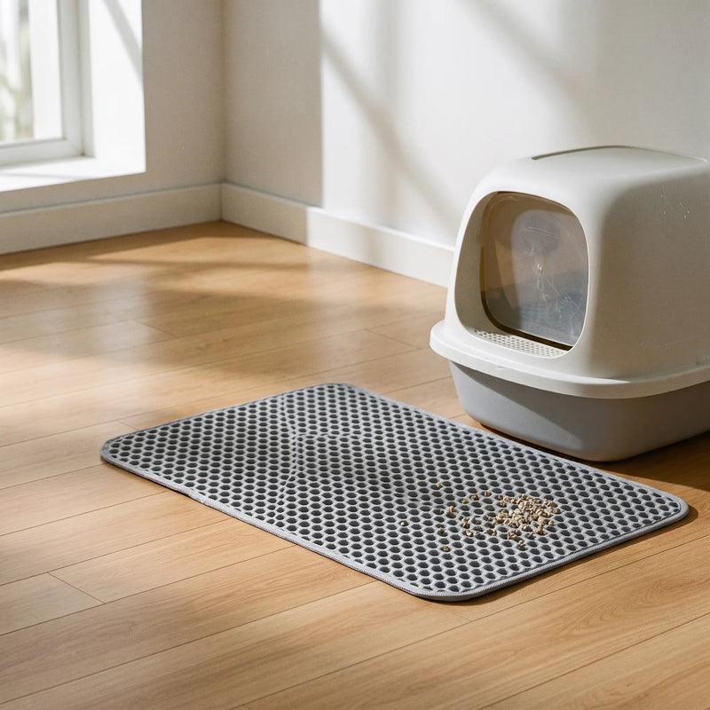 Cat Litter Trapping Mat: Waterproof Honeycomb Mat, 7 Sizes Wagbase