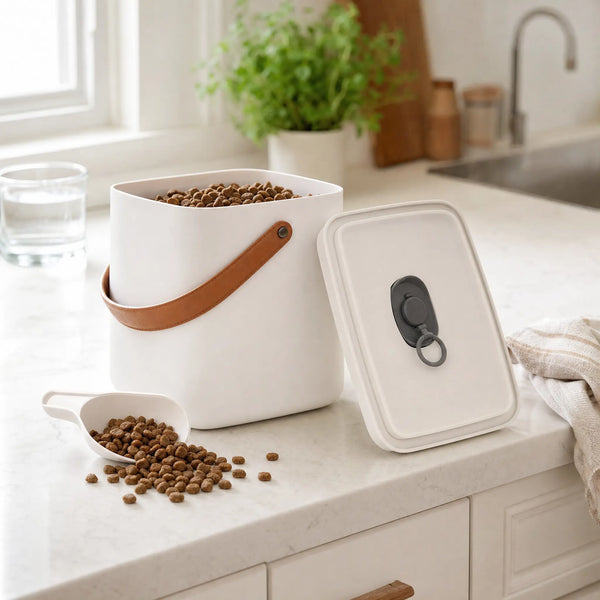 Vacuum Sealed Pet Food Container: Airtight Kibble Storage for Cats & Dogs Wagbase