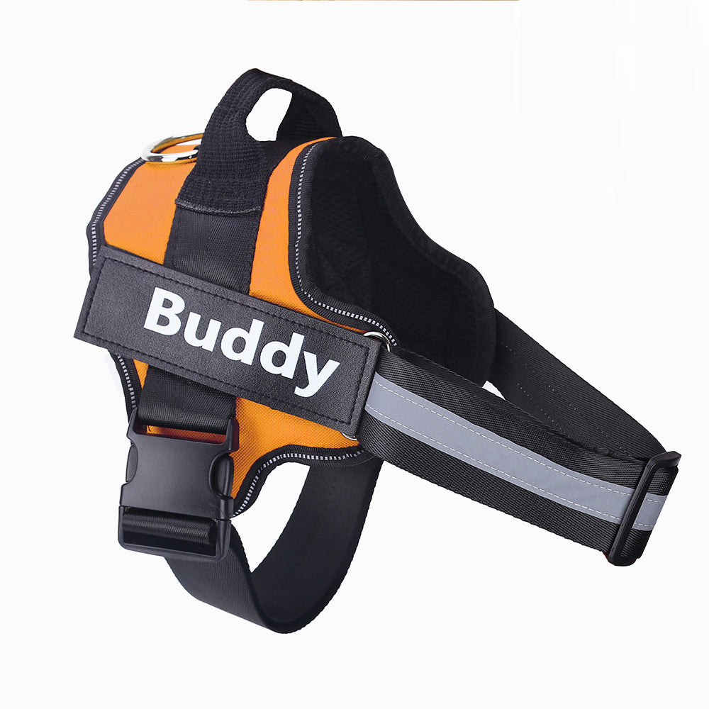 Wagbase no-pull dog harness in orange