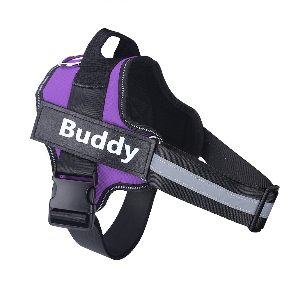 Wagbase no-pull dog harness in purple