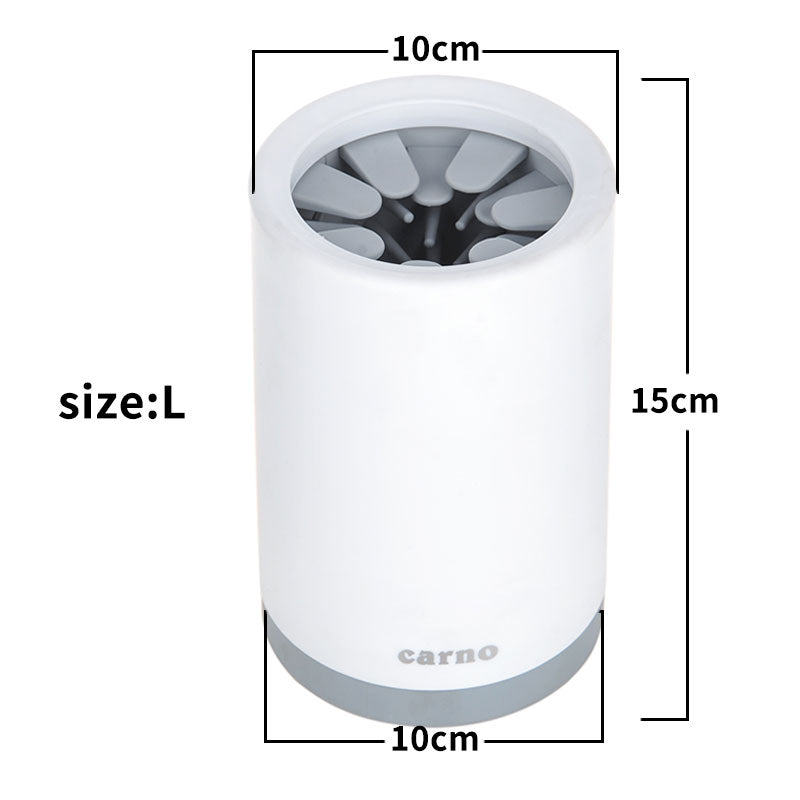 Wagbase paw cleaner cup, twist-and-clean design for muddy dog and cat paws