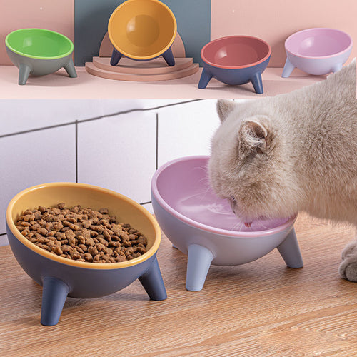 Wagbase raised feeding bowl set for dogs and cats