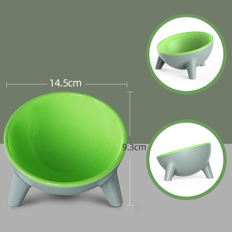 Wagbase raised feeding bowl set in pink