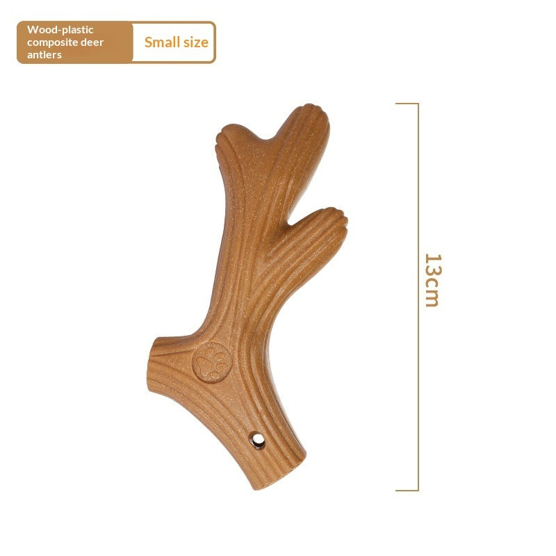 Wagbase wood chew bone showing bite-resistant durability